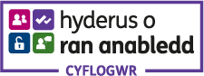 Logo Hyderus o ran anabledd cyflogwr