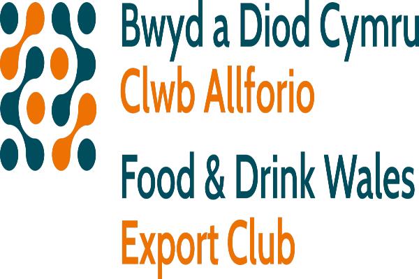 Logo Clwb Allforio Bwyd a Diod
